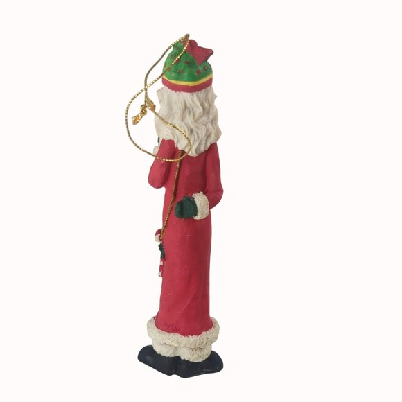 Vintage Hermitage Pottery Long Happy Santa Claus Ornament 1995 Limited Edition - Picture 3 of 4